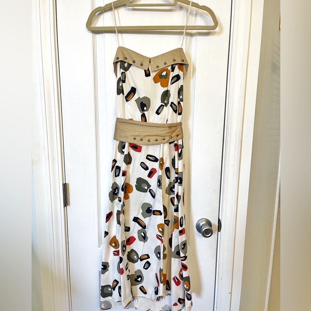 Vintage handmade strapless swing dress